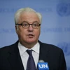 Đại diện thường trực Nga tại LHQ Vitaly Churkin trong cuộc họp báo tại New York, Mỹ ngày 6/10/2016. (Nguồn: AFP/TTXVN)