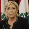 Ứng cử viên Marine Le Pen tại cuộc họp báo ở Beirut, Liban, ngày 20/2. (Nguồn: AFP/TTXVN)