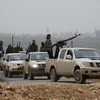 Các thành viên của Mặt trận Nusra - một nhánh của tổ chức khủng bố al-Qaeda tại Syria. (Nguồn: Reuters)