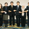 Các quan chức cấp cao từ 16 quốc gia châu Á-TBD tham dự vòng đàm phán Hiệp định đối tác kinh tế toàn diện khu vực tại Kobe, Nhật Bản ngày 27/2. (Nguồn: Kyodo/TTXVN)