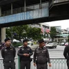 Cảnh sát Thái Lan trên đường phố Bangkok. (Nguồn: AFP/TTXVN)