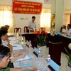 Đoàn Đại biểu Quốc hội tỉnh Bạc Liêu tổ chức Hội nghị lấy ý kiến các sở, ban, ngành về Dự thảo Luật Quản lý ngoại thương. (Ảnh: Huỳnh Sử/TTXVN)