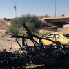 Hiện trường một vụ đánh bom do IS thực hiện tại Tikrit. (Nguồn: EPA/TTXVN)