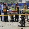 Lực lượng an ninh Pakistan điều tra tại hiện trường vụ đánh bom ở Lahore ngày 5/4. Ảnh minh họa. (Nguồn: EPA/TTXVN)
