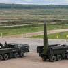 Tên lửa chiến thuật Iskander-M của quân đội Nga trong cuộc diễn tập tại Kubinka, Nga. (Nguồn: EPA/TTXVN)