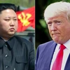 Tổng thống Mỹ Donald Trump (phải) và nhà lãnh đạo Triều Tiên Kim Jong-un. (Nguồn: Getty/TTXVN)