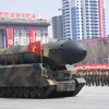 Một loại tên lửa của Quân đội Nhân dân Triều Tiên. (Nguồn: THX/TTXVN)