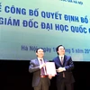 Phó giáo sư Nguyễn Hồng Sơn làm Phó giám đốc ĐH Quốc gia Hà Nội. (Ảnh: Bùi Tuấn/Vietnam+)