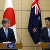 Nhật Bản và New Zealand khẳng định cam kết phối hợp chặt chẽ để TPP sớm có hiệu lực. (Nguồn: EPA/TTXVN)