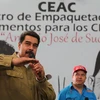 ổng thống Venezuela Nicolás Maduro (trái) phát biểu tại một sự kiện ở Cumana ngày 1/3. (Nguồn: EPA/TTXVN)