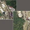 Hình ảnh chụp từ vệ tinh khu vực triển khai hệ thống phòng thủ tên lửa tầm cao giai đoạn cuối ở Seongju ngày 10/5. (Nguồn: YONHAP/TTXVN)