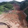 Cảnh tan hoang sau trận lở đất tại ngôi làng ở Ninh Hương, Hồ Nam, Trung Quốc ngày 2/7. (Nguồn: THX/TTXVN)