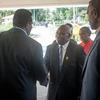 Tổng thống đắc cử Tallis Obed Moses (giữa). (Nguồn: Vanuatu Daily Post)