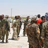Các Lực lượng Dân chủ Syria (SDF) được triển khai tại thành phố Raqqa ngày 6/6. (Nguồn: EPA/TTXVN)
