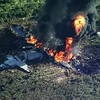 Hiện trường vụ máy bay rơi. (Nguồn: nytimes.com)