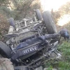 Hiện trường một vụ tai nạn xe jeep tại Nepal. (Nguồn: Nepali Headlines)
