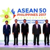 Các Ngoại trưởng tại lễ khai mạc Hội nghị AMM lần thứ 50 ở Manila (Philippines) ngày 5/8. (Nguồn: EPA/TTXVN)