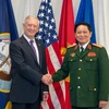 Bộ trưởng Quốc phòng Hoa Kỳ James Mattis và Bộ trưởng Quốc phòng Việt Nam Ngô Xuân Lịch. (Ảnh: Bộ Quốc phòng Hoa Kỳ)
