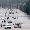  Cảnh ngập lụt do mưa lớn sau bão Harvey tại Houston, bang Texas ngày 27/8. (Nguồn: AFP/TTXVN)