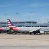 Máy bay của hãng hàng không American Airlines tại sân bay McCarran ở Las Vegas, Nevada, Mỹ. (Nguồn: AFP/TTXVN)