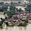 Cảnh ngập lụt tại Champara, bang Bihar, Ấn Độ ngày 18/8. (Nguồn: THX/TTXVN)
