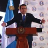 Tổng thống Guatemala Jimmy Morales phát biểu tại Guatemala City ngày 29/8. (Nguồn: EPA/TTXVN)