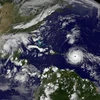 Siêu bão Irma đang hướng về phía Tây các quần đảo Caribe. (Nguồn: NASA)