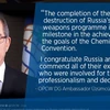 [Video] Nga tiêu hủy toàn bộ vũ khí hóa học từ thời Chiến tranh Lạnh 