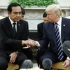 Tổng thống Mỹ Donald Trump và Thủ tướng Thái Lan Prayuth Chan-ocha. (Nguồn: The Seattle Times)