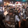 Cảnh sát Mỹ tại St Louis ngày 16/8. (Nguồn: AFP/TTXVN)