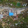 Cảnh hư hại sau bão Maria ở Catano, Puerto Rico ngày 21/9. (Nguồn: AFP/TTXVN)