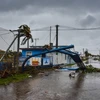 Cảnh đổ nát sau bão Irma tại Caibarien, tỉnh Villa Clara, Cuba ngày 9/9. (Nguồn: AFP/TTXVN)