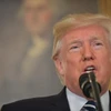  Tổng thống Mỹ Donald Trump phát biểu tại Nhà Trắng ngày 2/10. (Nguồn: AFP/TTXVN)