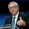 Chủ tịch Ủy ban châu Âu Jean-Claude Juncker trong cuộc họp báo tại Brussels (Bỉ) ngày 20/10. (Nguồn: THX/TTXVN)