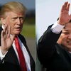  Nhà lãnh đạo Triều Tiên Kim Jong-un (phải) và Tổng thống Mỹ Donald Trump (trái). (Nguồn: AFP/TTXVN)