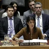 Đại sứ Mỹ tại LHQ Nikki Haley kêu gọi các quốc gia cắt đứt mọi quan hệ ngoại giao và mậu dịch với Triều Tiên. (Nguồn: THX/TTXVN)