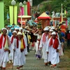 Lễ hội Katê của đồng bào Chăm theo đạo Bàlamôn tại tỉnh Ninh Thuận. (Ảnh: Đức Ánh/TTXVN)