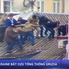 [Video] Ukraine bắt cựu Tổng thống Gruzia khi đang trốn trên nóc nhà