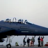 Máy bay tiêm kích F-15E của Mỹ. (Nguồn: AFP/TTXVN)