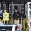 Cảnh sát Mỹ làm nhiệm vụ tại hiện trường vụ nổ bom ở New York ngày 11/12. (Nguồn: THX/TTXVN)