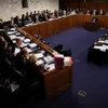 Toàn cảnh phiên họp của Ủy ban Tài chính Thượng viện Mỹ về gói cải cách thuế của Chính phủ ở Washington, DC. ngày 15/11. (Nguồn: AFP/TTXVN)