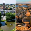 Thành phố Leeuwarden của Hà Lan (trái) và thành phố Valletta của Malta là Thủ đô Văn hóa châu Âu năm 2018. (Nguồn: AP )