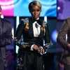 Kendrick Lamar, Janelle Monae và Trevor Noah tại lễ trao giải Grammy 2018. (Nguồn: AP)