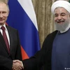 Tổng thống Nga Vladimir Putin và người đồng cấp Iran Hassan Rouhani. (Nguồn: TASS) 
