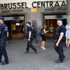 Cảnh sát Bỉ tuần tra tại Brussels ngày 21/6/2017. (Nguồn: AFP/TTXVN)