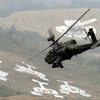 Trực thăng AH-64 Apache tham gia diễn tập tại Pocheon, Hàn Quốc ngày 22/9/2008. (Nguồn: AFP/TTXVN)