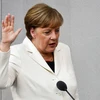 Bà Angela Merkel tuyên thệ nhậm chức sau khi tái đắc cử Thủ tướng Đức, tại Berlin ngày 14/3. (Nguồn: AFP/ TTXVN)