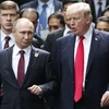 Tổng thống Nga Putin (phải) và Tổng thống Mỹ Donald Trump. (Nguồn: AFP/TTXVN)