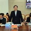Bộ trưởng Bộ Nội vụ Lê Vĩnh Tân làm Tổ trưởng Tổ công tác về kiểm tra công vụ. (Ảnh: Văn Đức/TTXVN)
