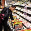 Thịt lợn được bày bán tại một siêu thị ở Irvine, California. (Nguồn: AFP/TTXVN)